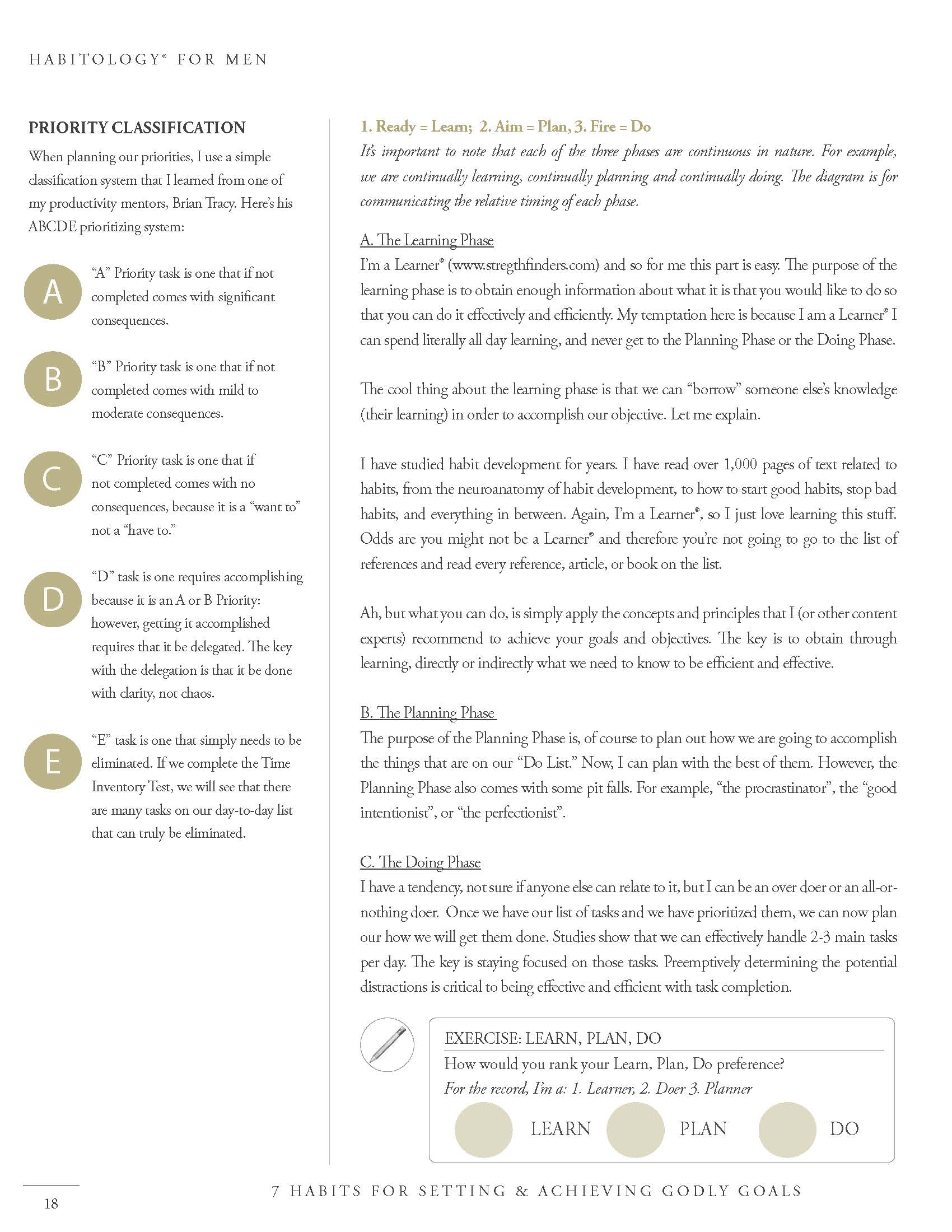 Habitology 7 Habits for Setting and Achieving Godly Goals, V7, 06-27-17 Page 18