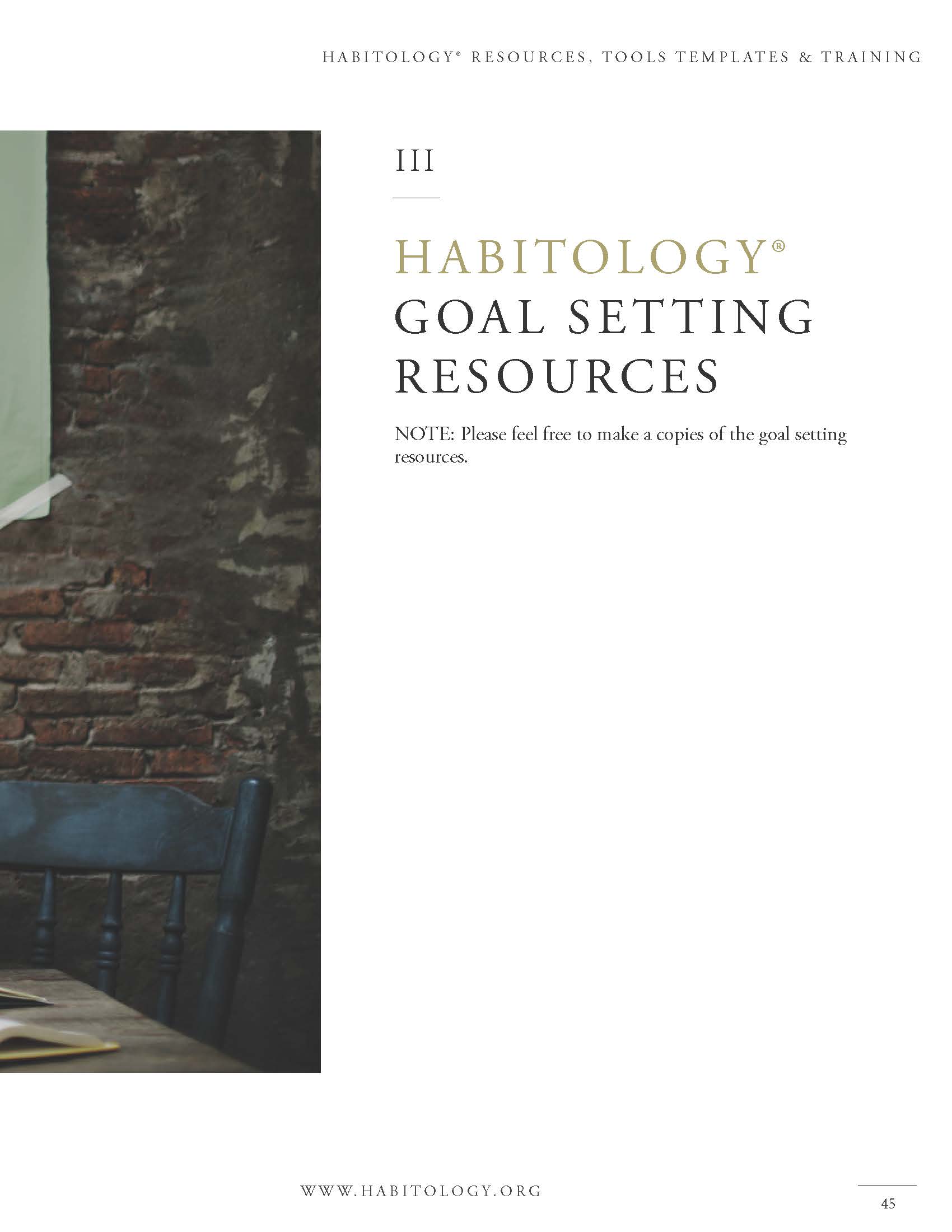 Habitology 7 Habits for Setting and Achieving Godly Goals, V7, 06-27-17 Page 45