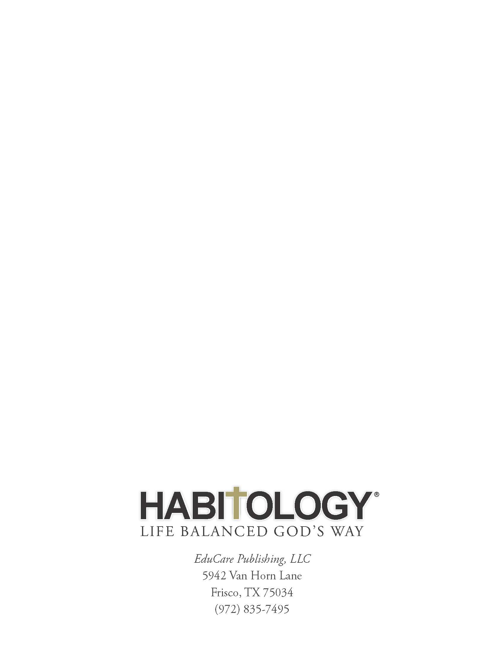 Habitology 7 Habits for Setting and Achieving Godly Goals, V7, 06-27-17 Page 74